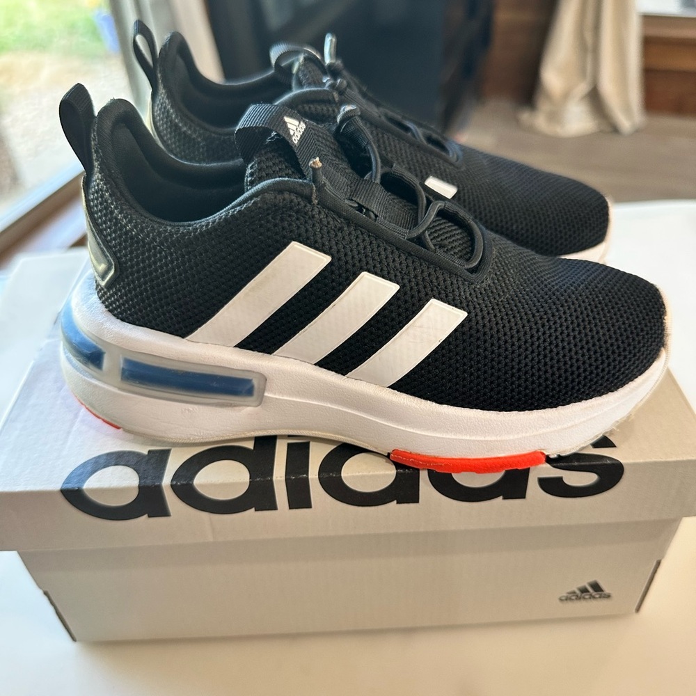 LIKE NEW Adidas Cloudfoam Racer TR23K size 11 Toddler Slip On